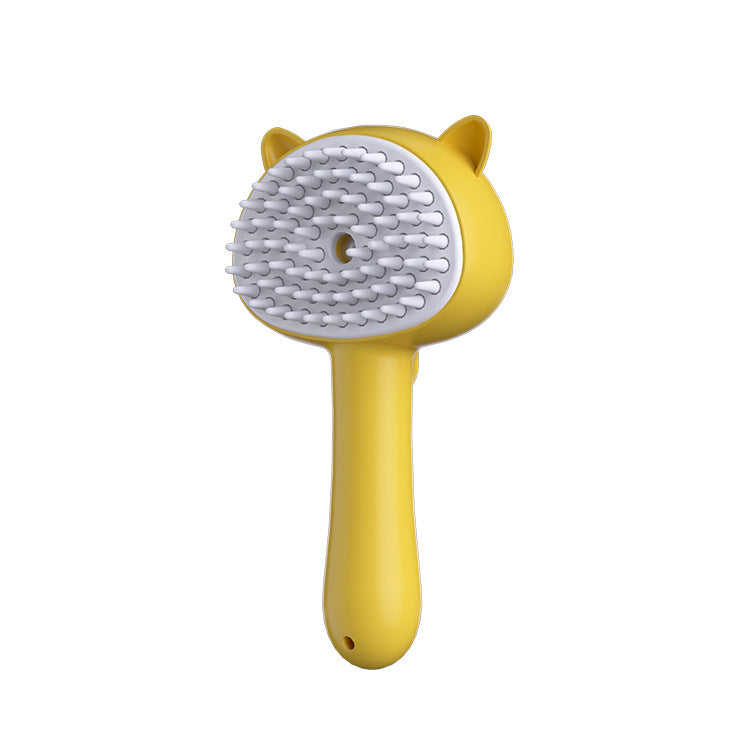 Rechargeable Mist Cat Brush – Self-Cleaning Grooming Tool for Pets