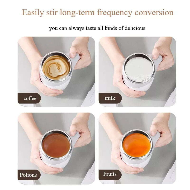 Rechargeable Automatic Stirring Cup – Magnetic Electric Mixer Mug
