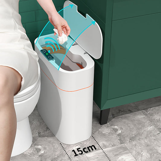 Smart Trash Can with Lid – Automatic Induction Bin for Bedroom, Kitchen & Car