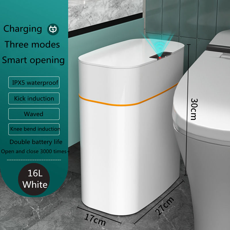 Smart Trash Can with Lid – Automatic Induction Bin for Bedroom, Kitchen & Car