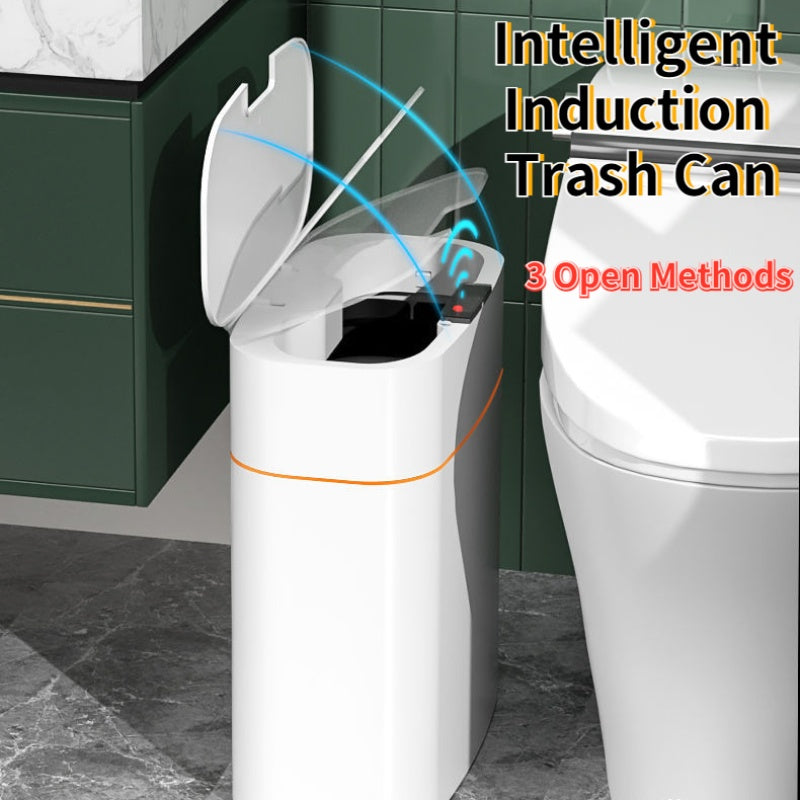Smart Trash Can with Lid – Automatic Induction Bin for Bedroom, Kitchen & Car