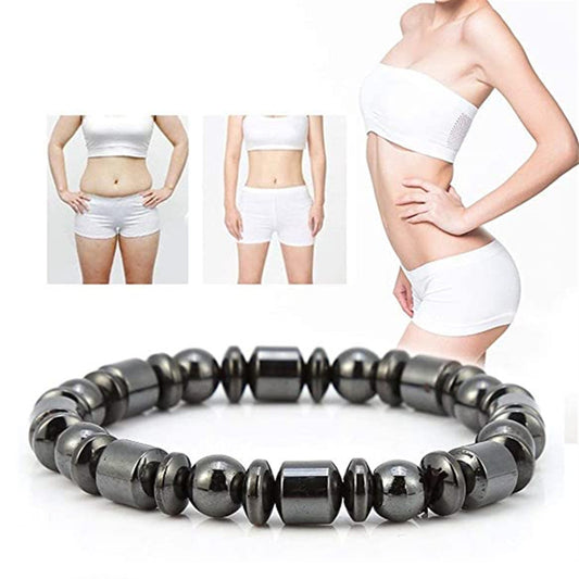 Magnetic Weight Loss Bracelet for Women & Men – Pentagram Stone Therapy Jewelry for Slimming & Pain Relief
