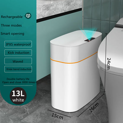 Smart Trash Can with Lid – Automatic Induction Bin for Bedroom, Kitchen & Car