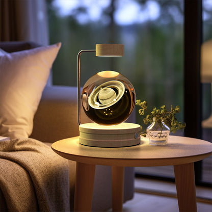 Crystal Ball Dinosaur Night Light – USB Powered Cosmic Bedside Lamp