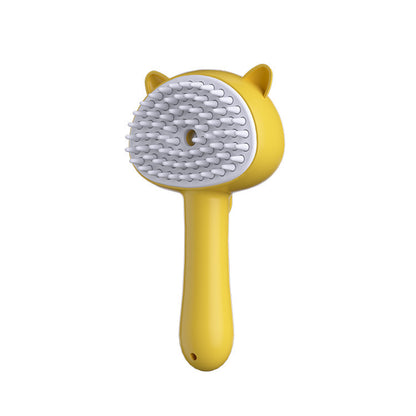 Rechargeable Mist Cat Brush – Self-Cleaning Grooming Tool for Pets