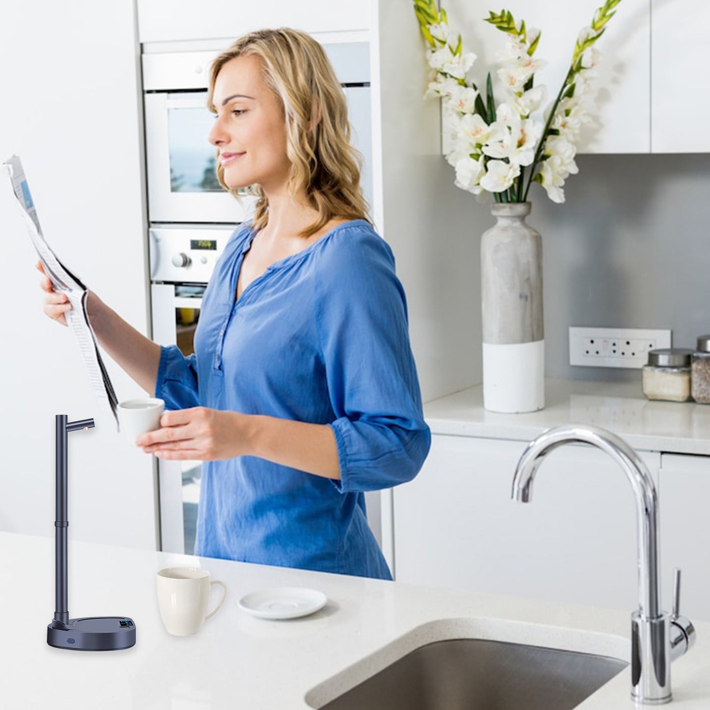 Automatic Water Dispenser with Stand – Rechargeable Desktop Bottle Pump