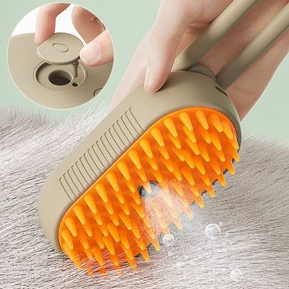 Cat Steam Brush .Steamy Dog Brush .3 In 1 Electric Spray
