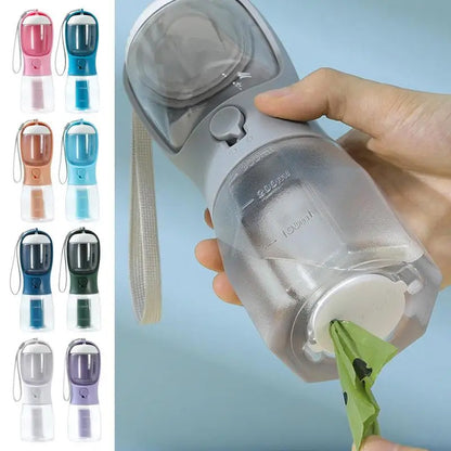 Dog Water Cup Drinking Food Garbage Bag Three-in-one Portable Small Multi-functional