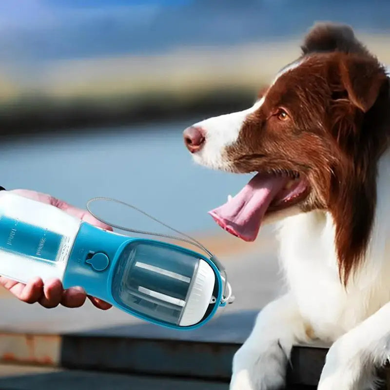 Dog Water Cup Drinking Food Garbage Bag Three-in-one Portable Small Multi-functional
