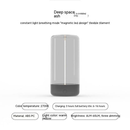 Rechargeable LED Camping Light – Portable, Anti-Drop, Type-C Night Lamp