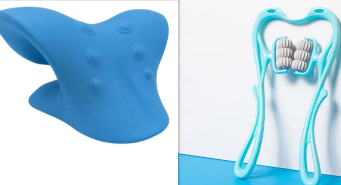 Manual Six-Wheel Neck Massager – Multifunctional Relief Roller