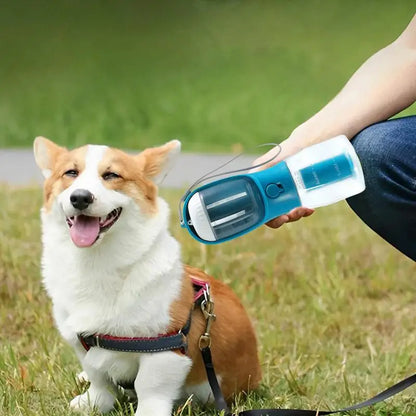Dog Water Cup Drinking Food Garbage Bag Three-in-one Portable Small Multi-functional