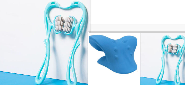Manual Six-Wheel Neck Massager – Multifunctional Relief Roller