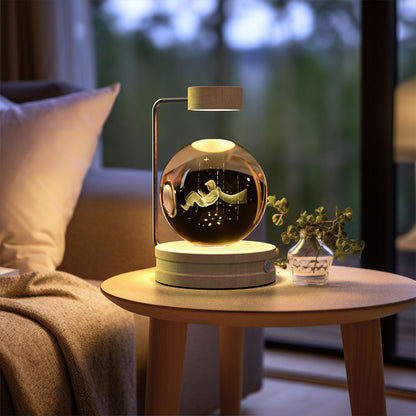 Crystal Ball Dinosaur Night Light – USB Powered Cosmic Bedside Lamp