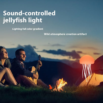 LED Jellyfish Mood Lamp – Smart Night Light for Bedside or Desk