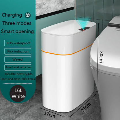 Smart Trash Can with Lid – Automatic Induction Bin for Bedroom, Kitchen & Car
