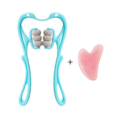 Manual Six-Wheel Neck Massager – Multifunctional Relief Roller