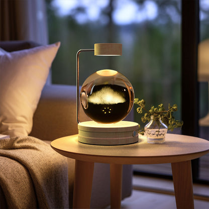 Crystal Ball Dinosaur Night Light – USB Powered Cosmic Bedside Lamp