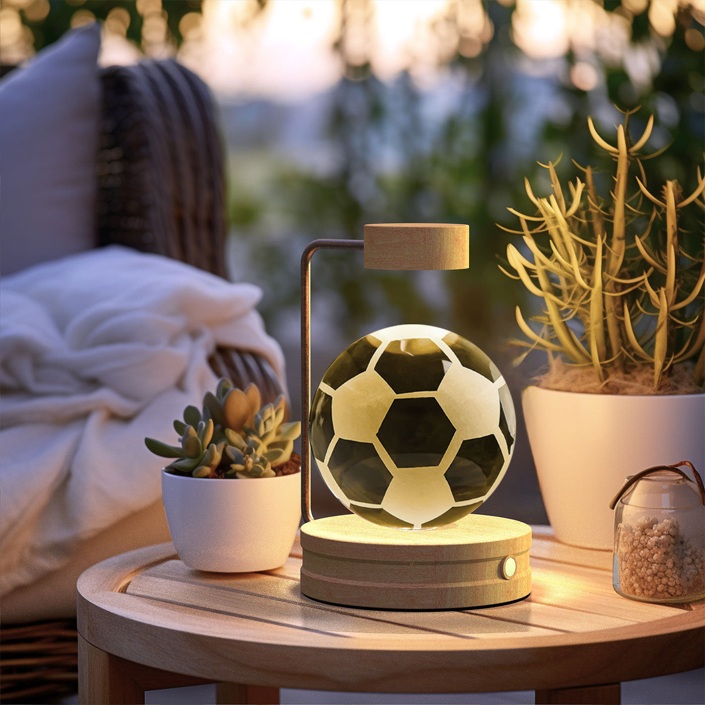 Crystal Ball Dinosaur Night Light – USB Powered Cosmic Bedside Lamp