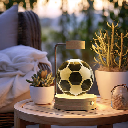Crystal Ball Dinosaur Night Light – USB Powered Cosmic Bedside Lamp