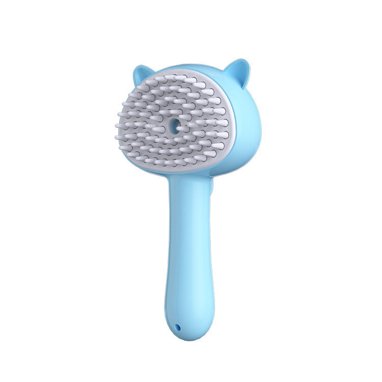 Rechargeable Mist Cat Brush – Self-Cleaning Grooming Tool for Pets