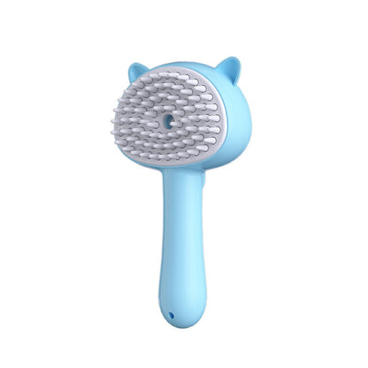 Rechargeable Mist Cat Brush – Self-Cleaning Grooming Tool for Pets