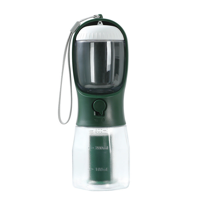 Dog Water Cup Drinking Food Garbage Bag Three-in-one Portable Small Multi-functional