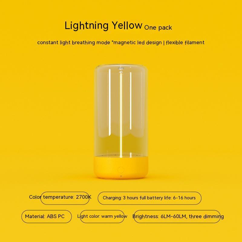 Rechargeable LED Camping Light – Portable, Anti-Drop, Type-C Night Lamp