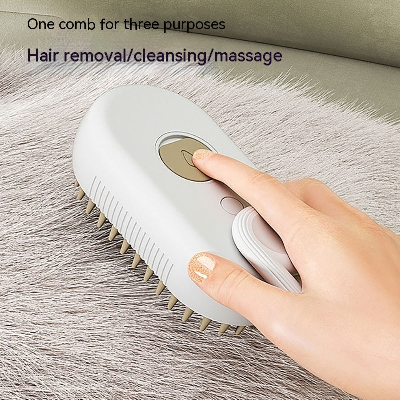 Cat Steam Brush .Steamy Dog Brush .3 In 1 Electric Spray