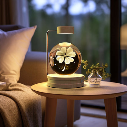 Crystal Ball Dinosaur Night Light – USB Powered Cosmic Bedside Lamp