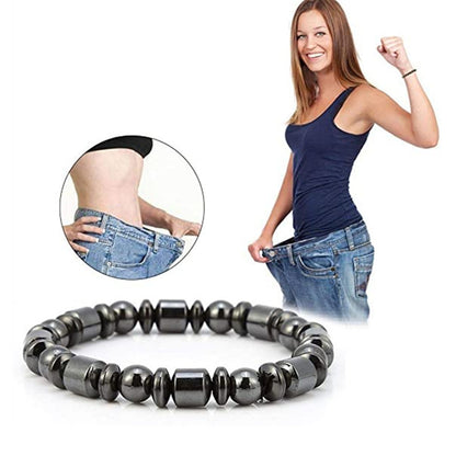 Magnetic Weight Loss Bracelet for Women & Men – Pentagram Stone Therapy Jewelry for Slimming & Pain Relief