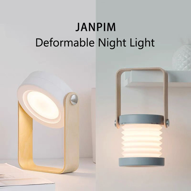 Foldable Touch LED Night Light – USB Rechargeable Reading Lamp