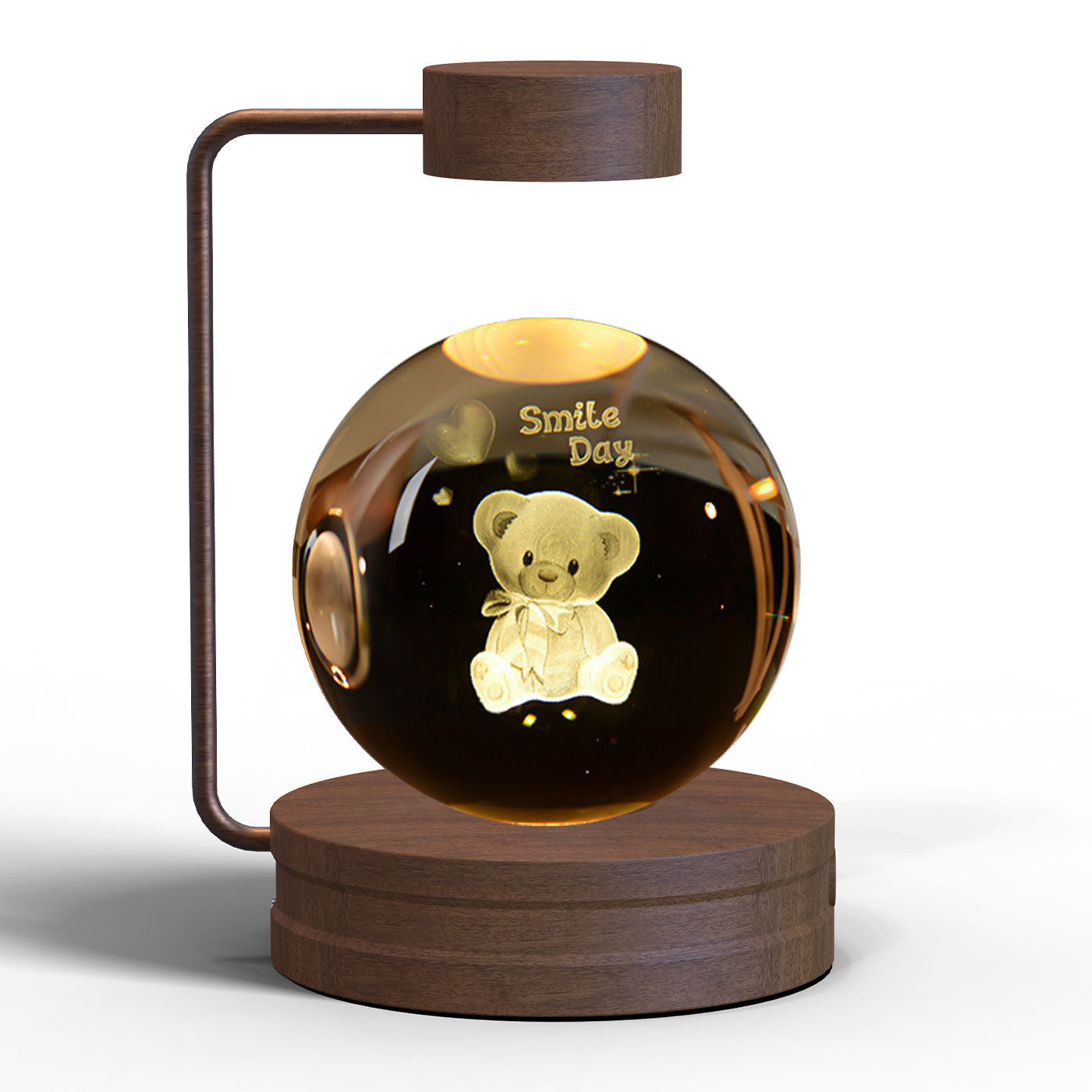 Crystal Ball Dinosaur Night Light – USB Powered Cosmic Bedside Lamp