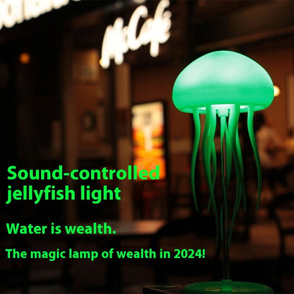 LED Jellyfish Mood Lamp – Smart Night Light for Bedside or Desk