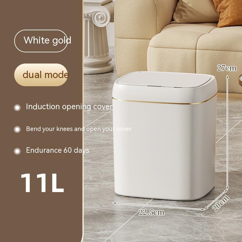 Smart Trash Can with Lid – Automatic Induction Bin for Bedroom, Kitchen & Car