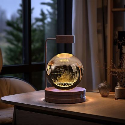 Crystal Ball Dinosaur Night Light – USB Powered Cosmic Bedside Lamp