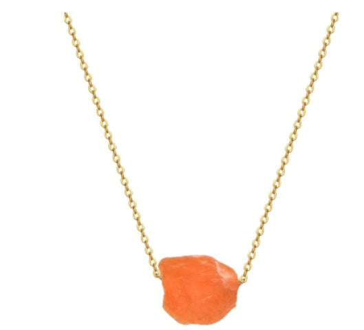 Crystal Pillar Tree of Life Pendant – Trendy Stone Necklace