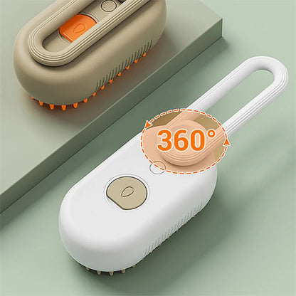 Cat Steam Brush .Steamy Dog Brush .3 In 1 Electric Spray